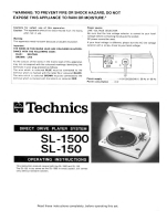 Technics - SL-1500 - Owners manual 